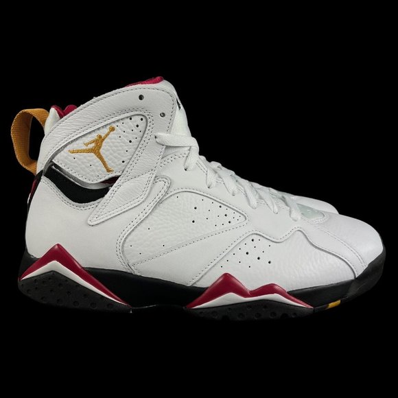 Air Jordan 7 Retro Cardinal White Black Red Shoes CU9307-106 Men's Size 9.5 - Picture 1 of 10